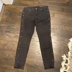 Embellished Black Denim Jeans